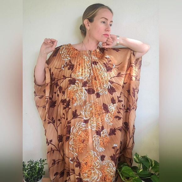 Vintage Other - The Farrah Vintage 70s Pleated Swimsuit Cover-up O/S